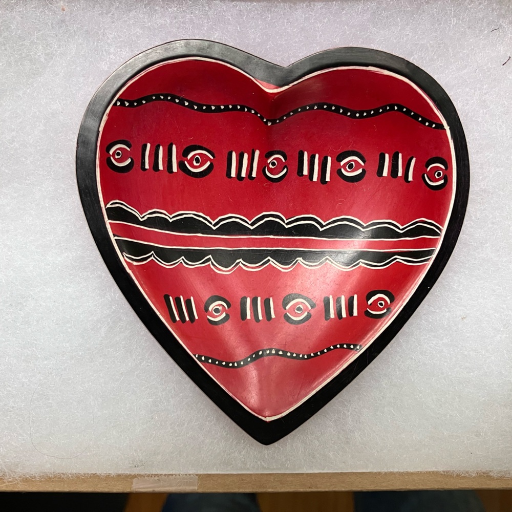 Small heart-shaped dish